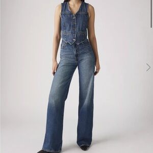 Levi’s Wideleg Ribcage 25 x 30 Polar Perimeter NWT